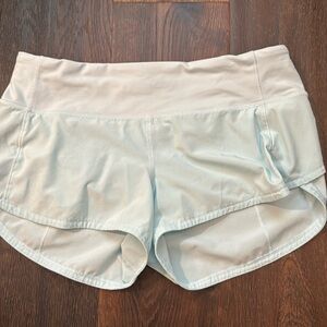 Mint colored, lined shorts